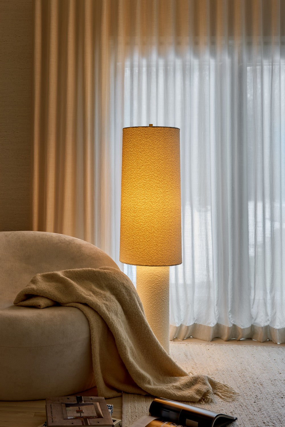Mitzi - HL1148401-AGB - One Light Floor Lamp - Sam - Aged Brass