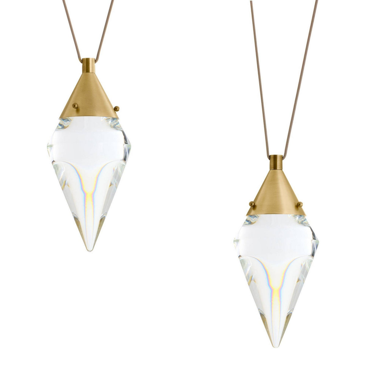 Arteriors - DLC60 - LED Chandelier - Berkley - Clear/Antique Brass