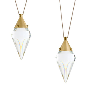 Arteriors - DLC60 - LED Chandelier - Berkley - Clear/Antique Brass
