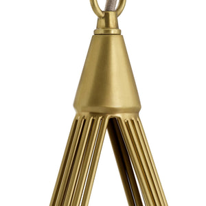 Arteriors - DMC38 - Six Light Chandelier - Ova - Antique Brass/Opal