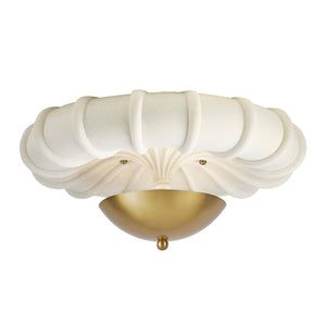 Arteriors - DFC35 - LED Flush Mount - Camella - Ivory/Antique Brass