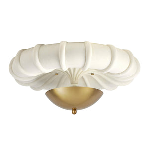 Arteriors - DFC35 - LED Flush Mount - Camella - Ivory/Antique Brass