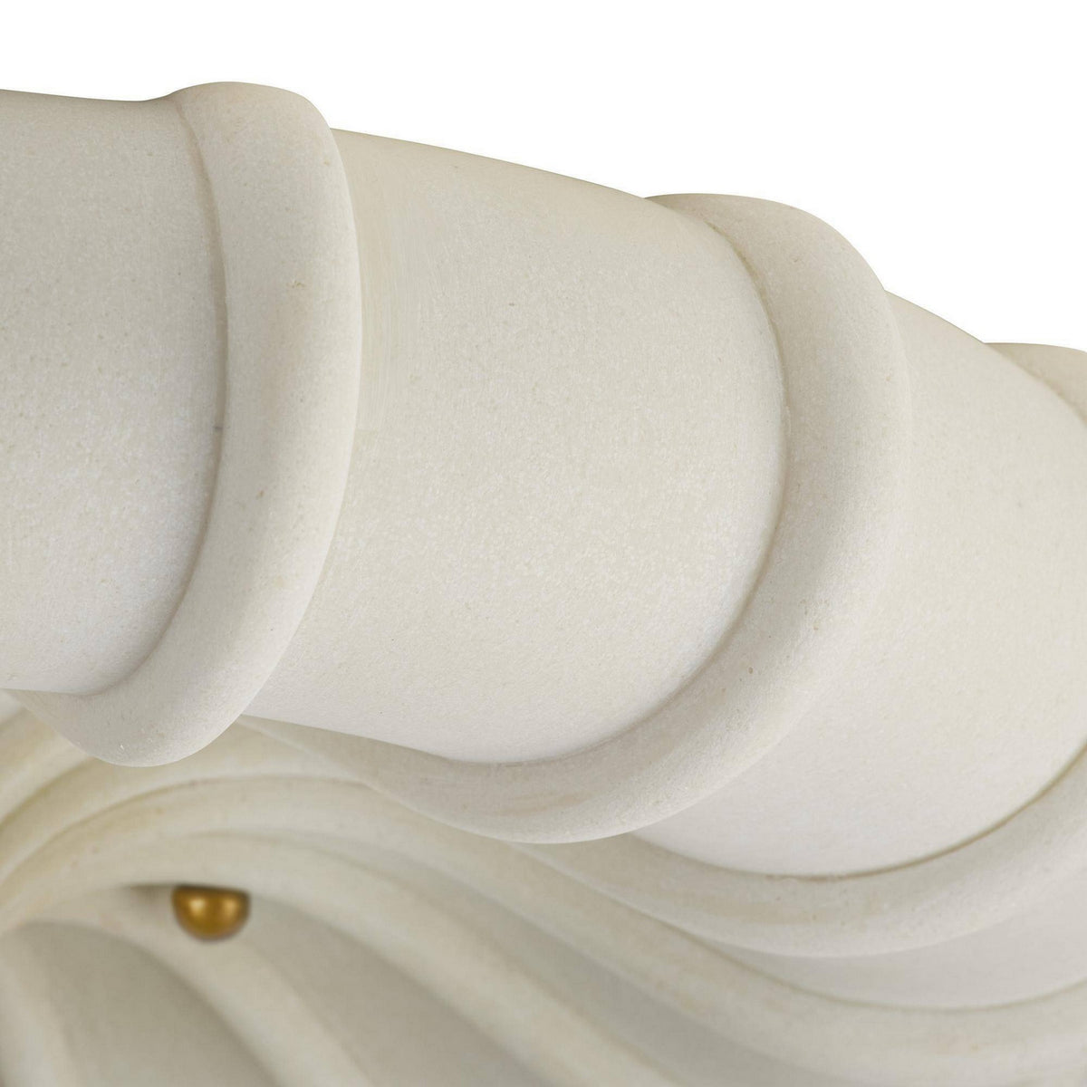 Arteriors - DFC35 - LED Flush Mount - Camella - Ivory/Antique Brass