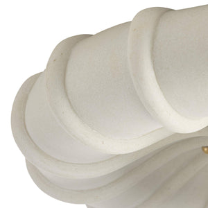 Arteriors - DFC35 - LED Flush Mount - Camella - Ivory/Antique Brass