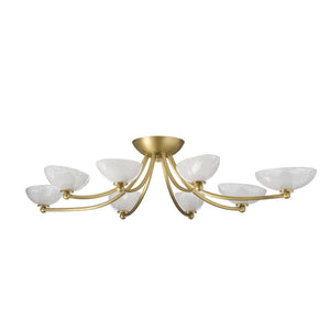 Arteriors - DFC29 - LED Flush Mount - Zamora - Antique Brass/Clear