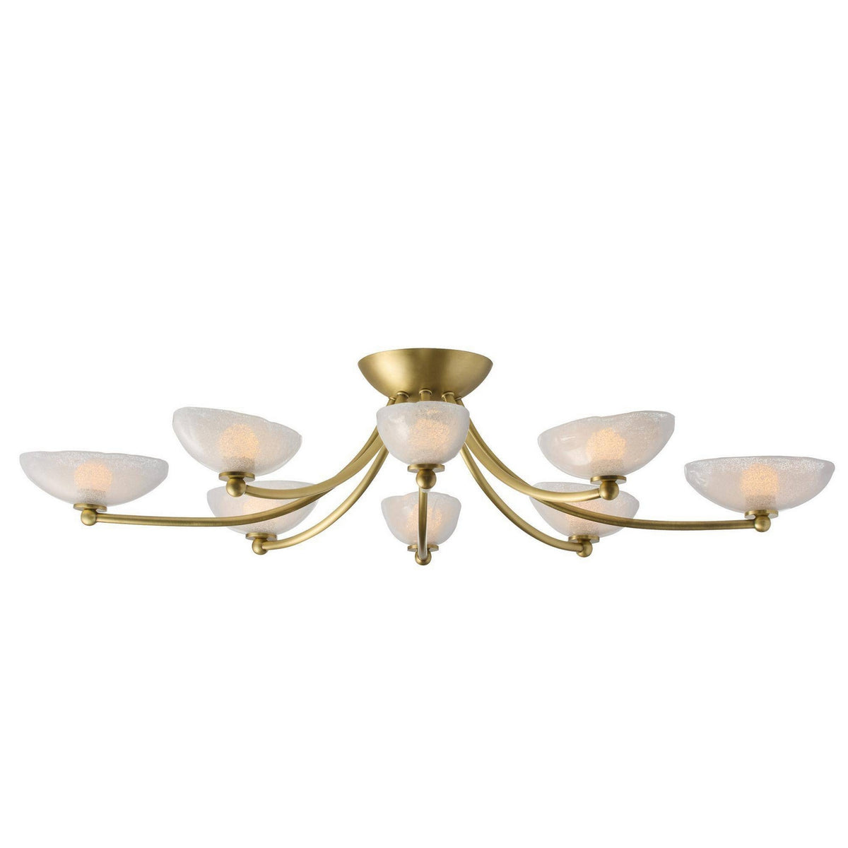 Arteriors - DFC29 - LED Flush Mount - Zamora - Antique Brass/Clear