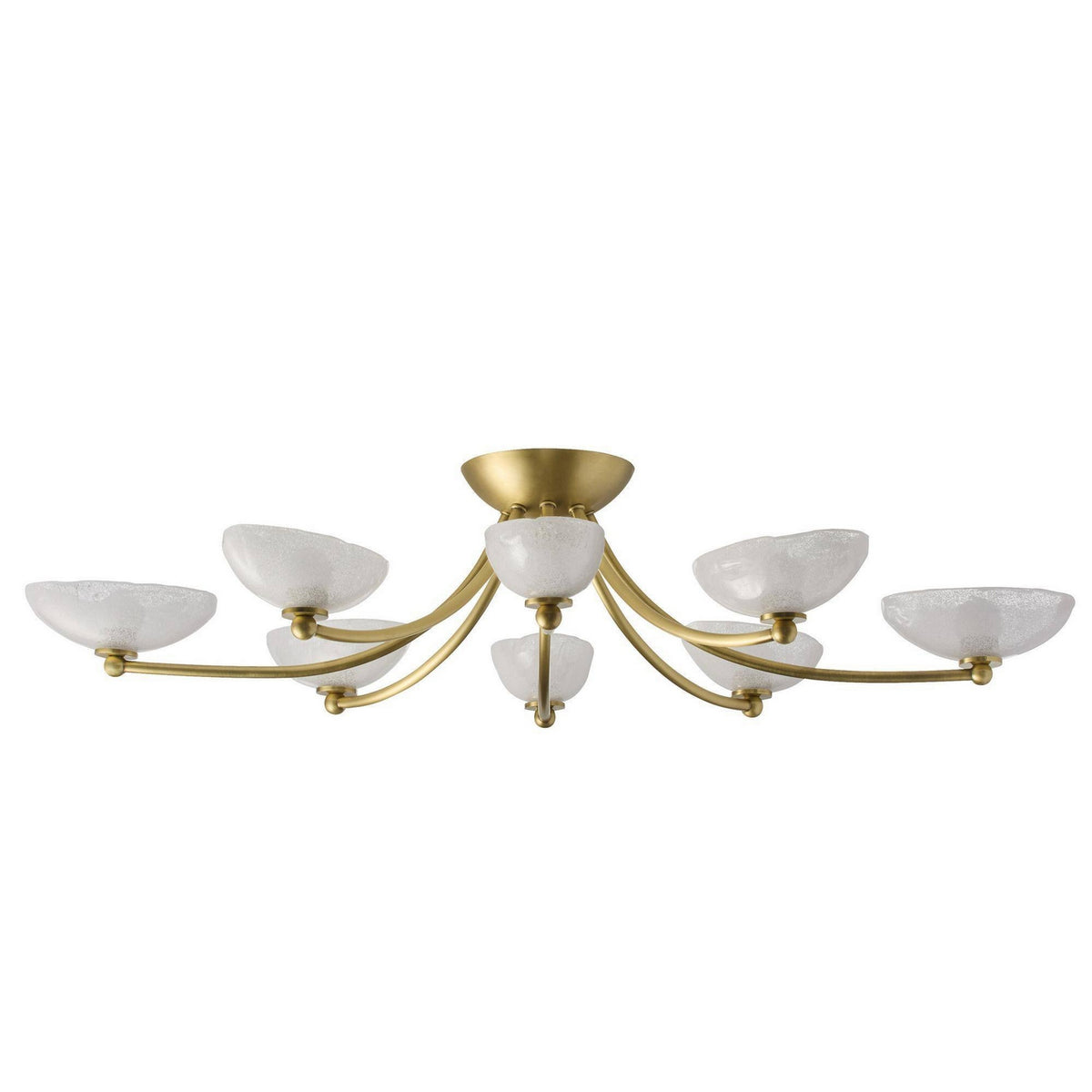 Arteriors - DFC29 - LED Flush Mount - Zamora - Antique Brass/Clear