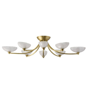 Arteriors - DFC29 - LED Flush Mount - Zamora - Antique Brass/Clear