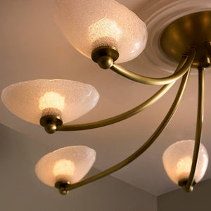 Arteriors - DFC29 - LED Flush Mount - Zamora - Antique Brass/Clear
