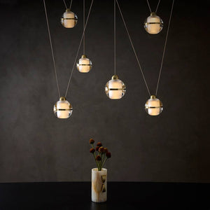 Arteriors - DLC57 - LED Chandelier - Noble - Clear/Antique Brass