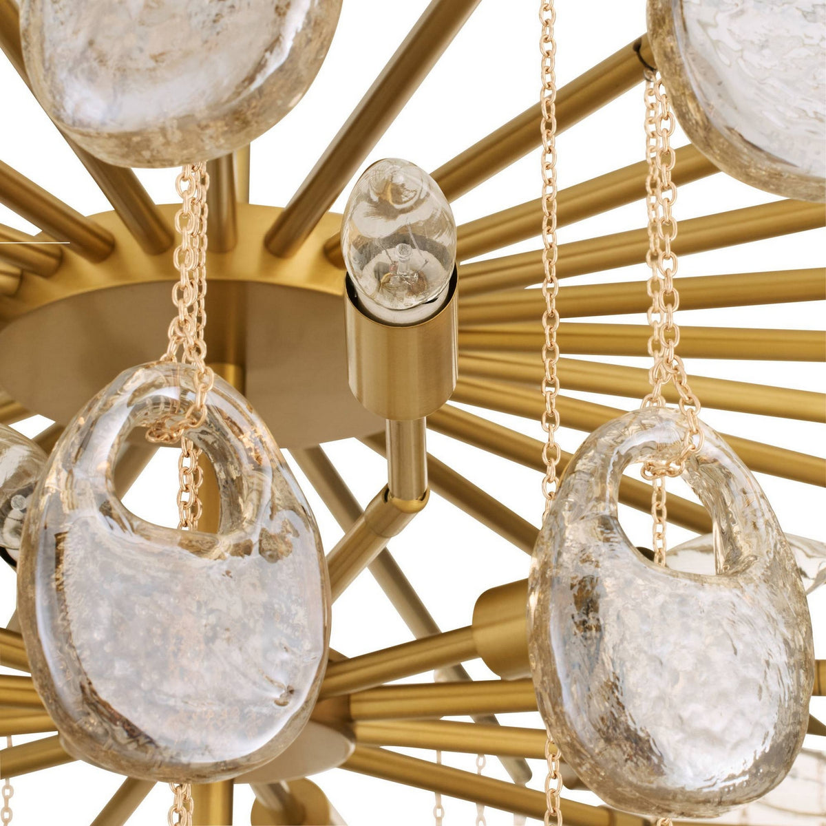 Arteriors - DLC47 - 12 Light Chandelier - Jacqueline - Amber/Antique Brass