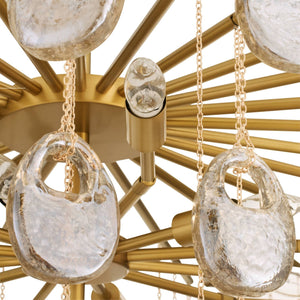 Arteriors - DLC47 - 12 Light Chandelier - Jacqueline - Amber/Antique Brass