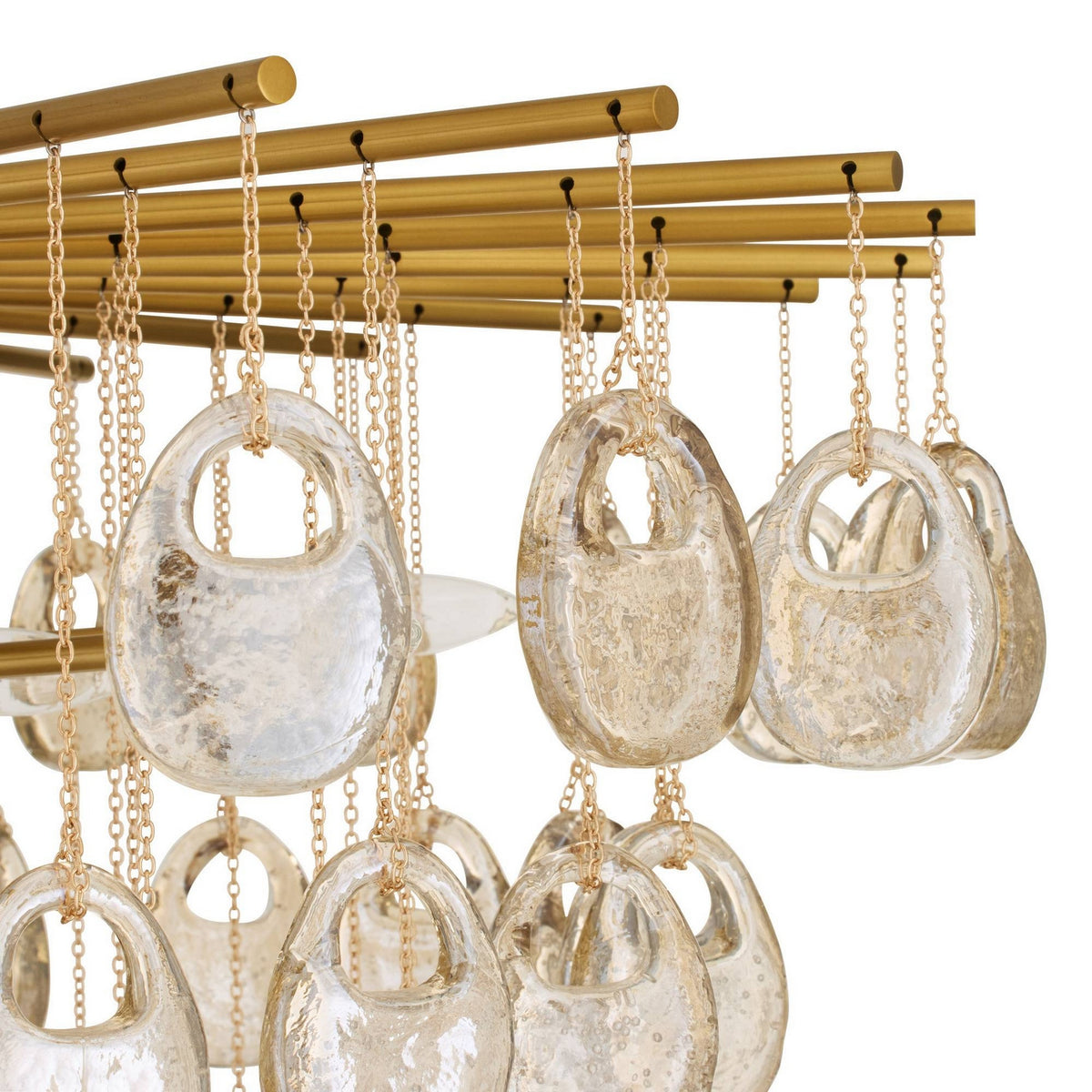 Arteriors - DLC47 - 12 Light Chandelier - Jacqueline - Amber/Antique Brass