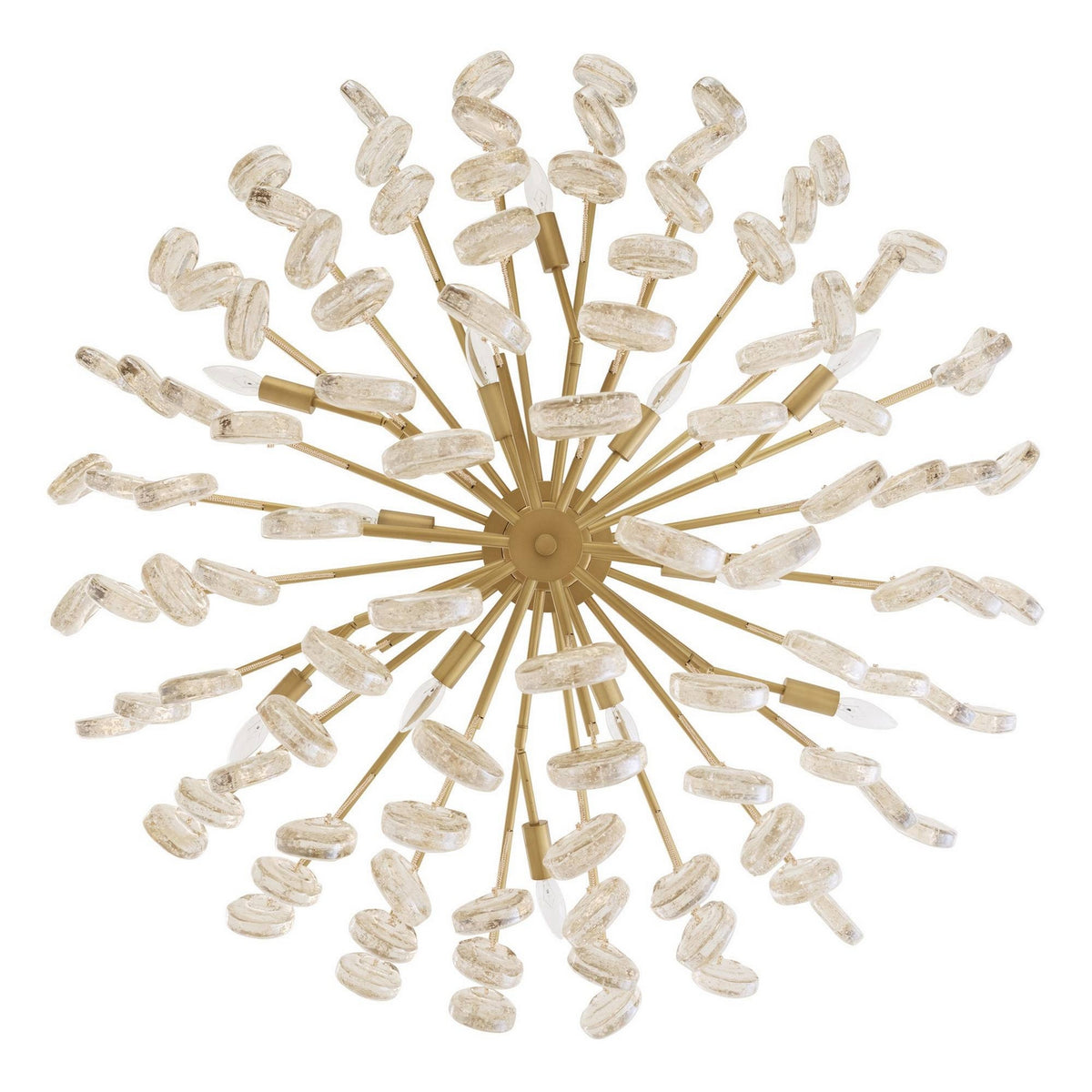 Arteriors - DLC47 - 12 Light Chandelier - Jacqueline - Amber/Antique Brass