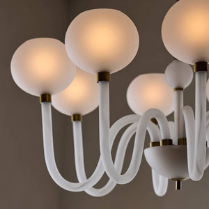 Arteriors - DMC37 - Eight Light Chandelier - Tebaldi - Clear Etched/Antique Brass