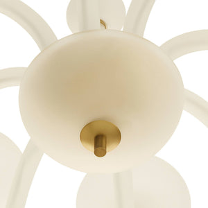 Arteriors - DMC37 - Eight Light Chandelier - Tebaldi - Clear Etched/Antique Brass