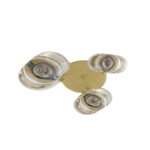 Arteriors - DPC29 - Three Light Chandelier - Javier - Champagne/Antique Brass