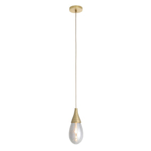Arteriors - DPC34 - One Light Pendant - Giselle - Smoke Luster/Antique Brass