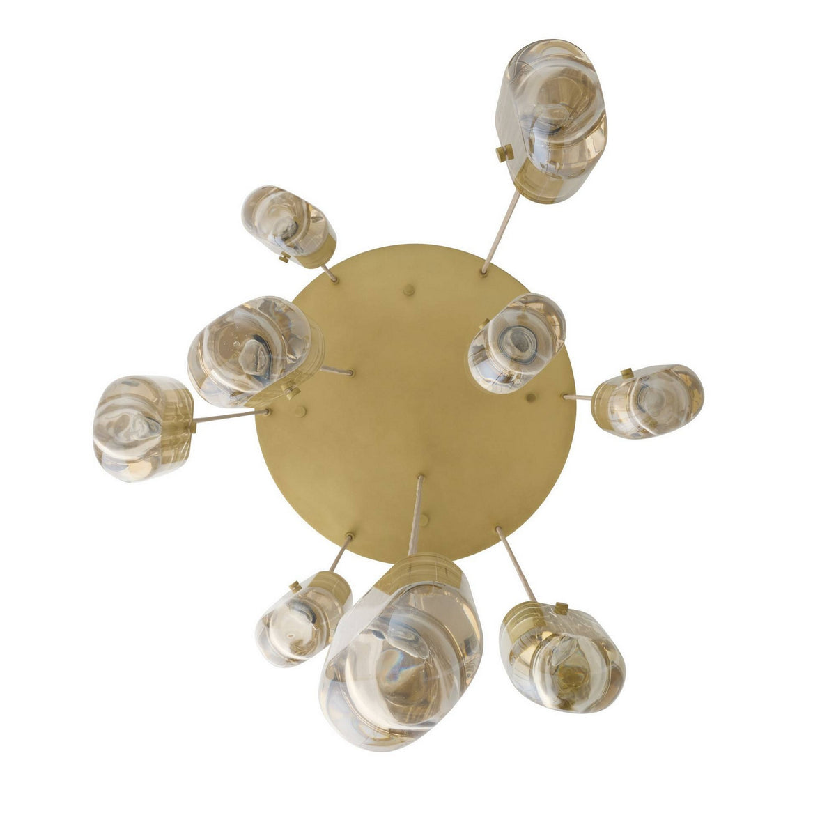 Arteriors - DSC15 - Nine Light Chandelier - Javier - Champagne/Antique Brass