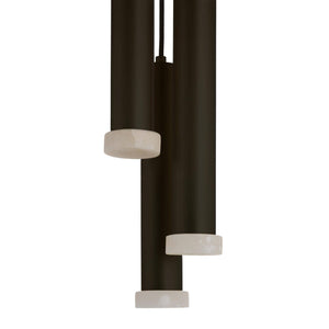 Arteriors - DPC33 - LED Pendant - Aleena - English Bronze/White