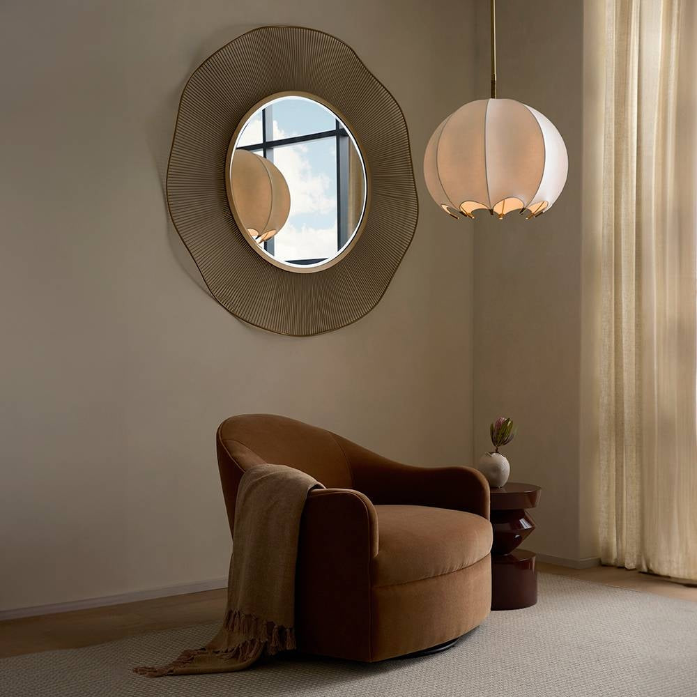 Arteriors - FRU19 - Chair - Delfino - Cider/Blackened Iron