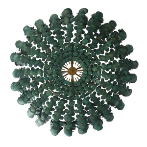 Arteriors - DLS18 - Six Light Chandelier - Bilal - Eucalyptus Stain/Antique Brass