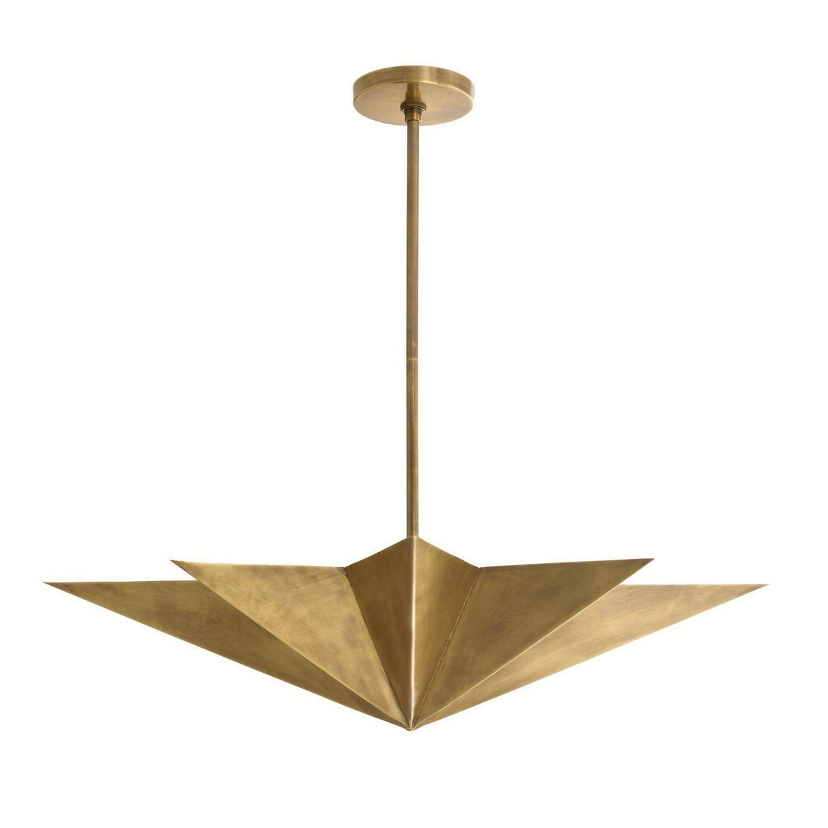 Arteriors - DPI16 - Eight Light Pendant - Rex - Antique Brass