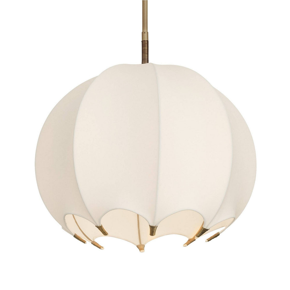 Arteriors - DSC17 - One Light Pendant - Lunaria - Ivory/Antique Brass