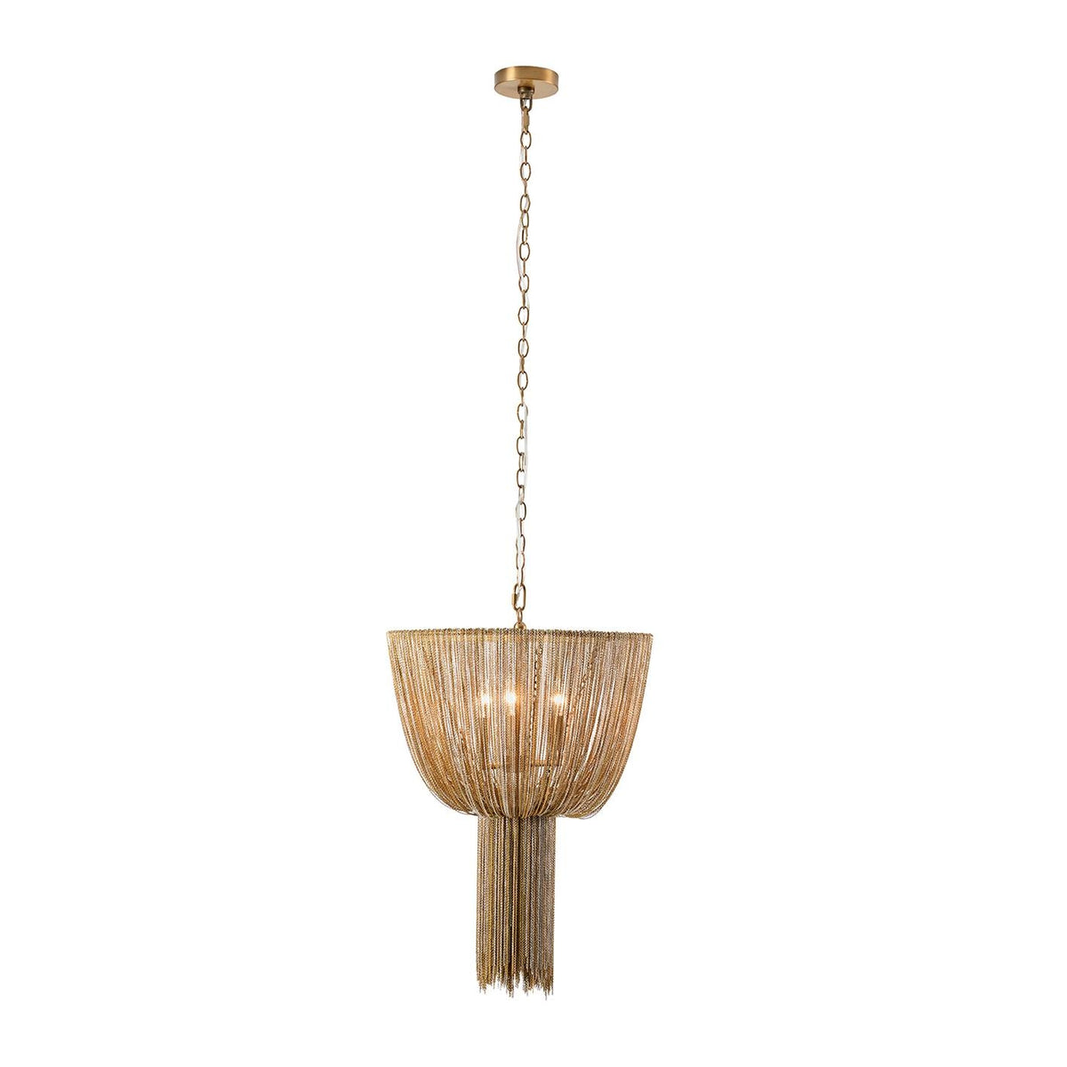 Arteriors - DSI14 - Three Light Chandelier - Yale - Aged Brass