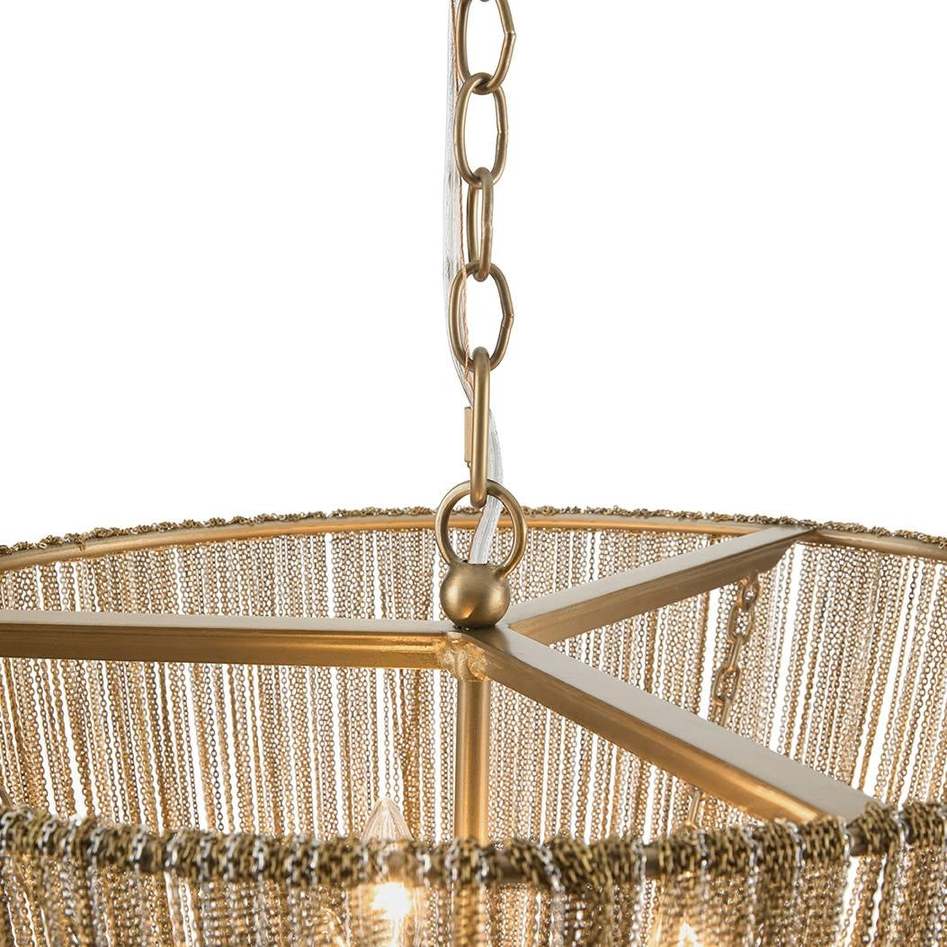 Arteriors - DSI14 - Three Light Chandelier - Yale - Aged Brass