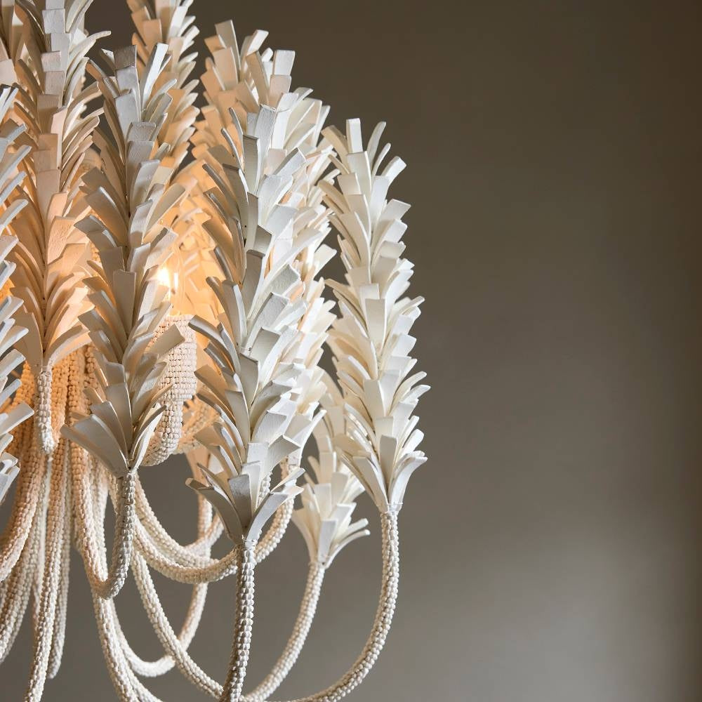 Arteriors - DSS05 - Three Light Chandelier - Kaia - Ivory/White