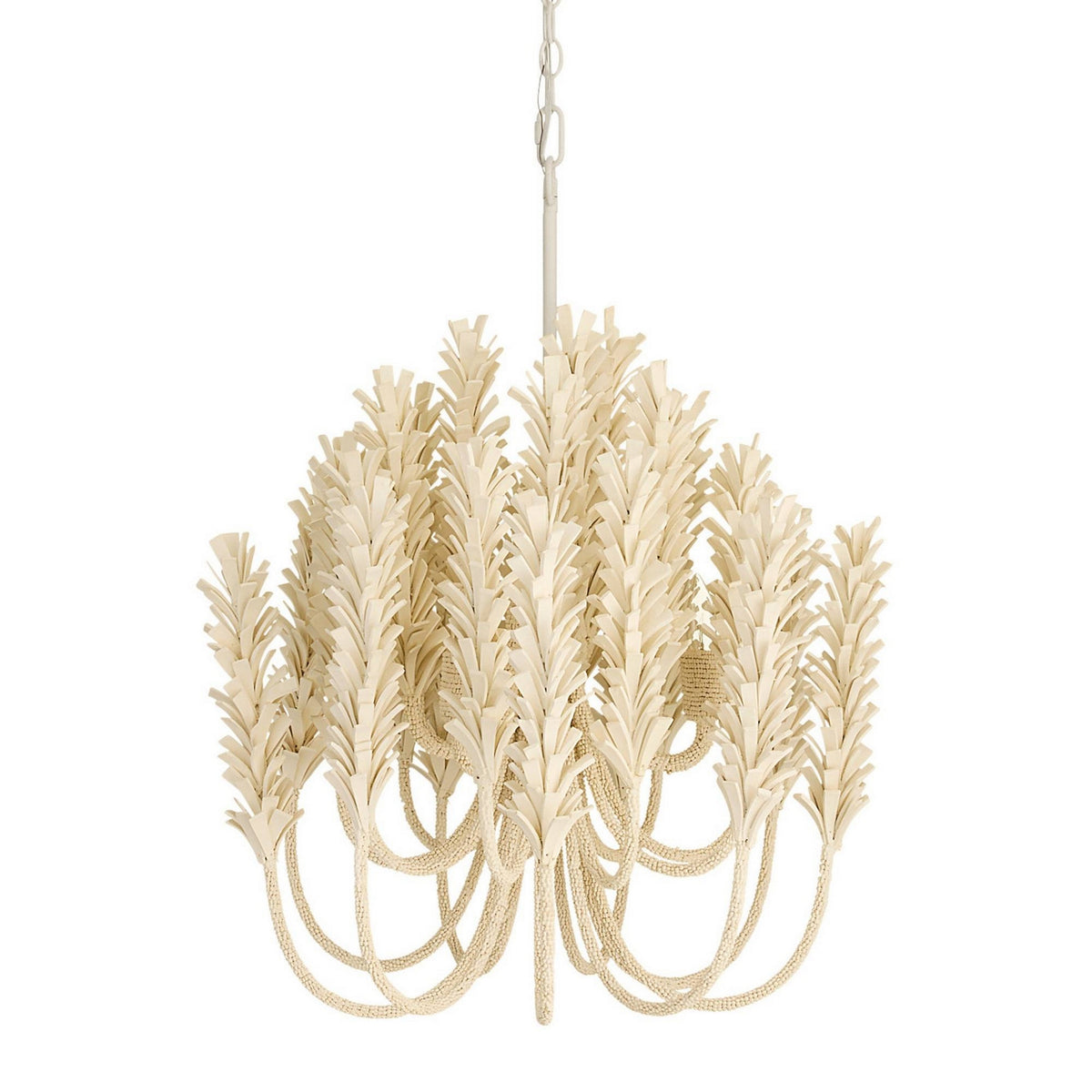 Arteriors - DSS05 - Three Light Chandelier - Kaia - Ivory/White