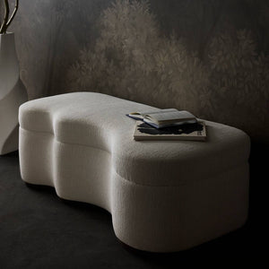 Arteriors - GDFHU01 - Bench - Shoal - Sand/Dark Walnut
