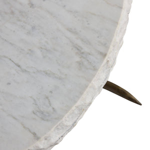 Arteriors - GDFCM01 - Coffee Table - Muscadine - White Marble/Antique Bronze