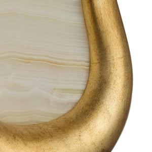 Arteriors - GDDWC04 - LED Wall Sconce - Elsa - White/Antiqued Gold Leaf