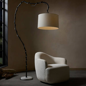 Arteriors - GDPFI02-SH070 - One Light Floor Lamp - Muscadine - Bronze/White