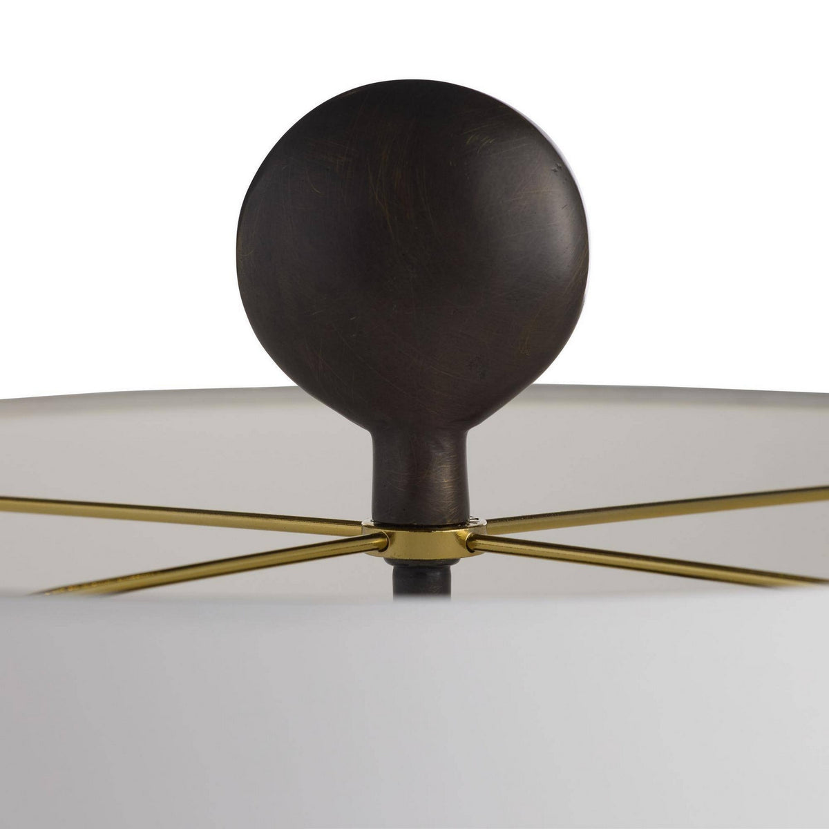 Arteriors - GDPTC02-829 - Two Light Table Lamp - Minaret - White/English Bronze