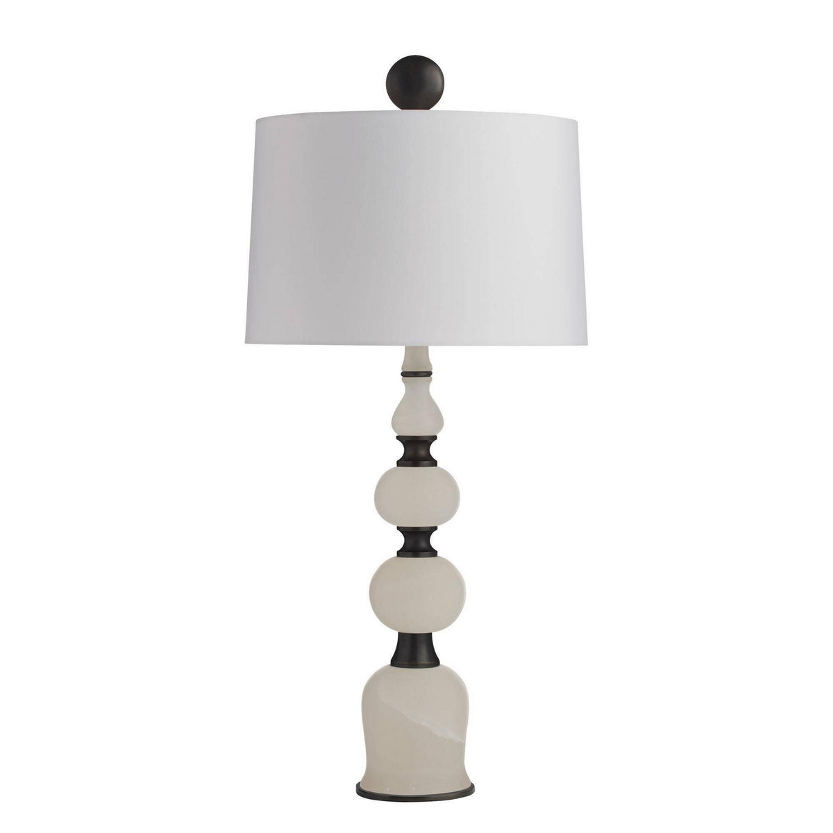 Arteriors - GDPTC02-829 - Two Light Table Lamp - Minaret - White/English Bronze