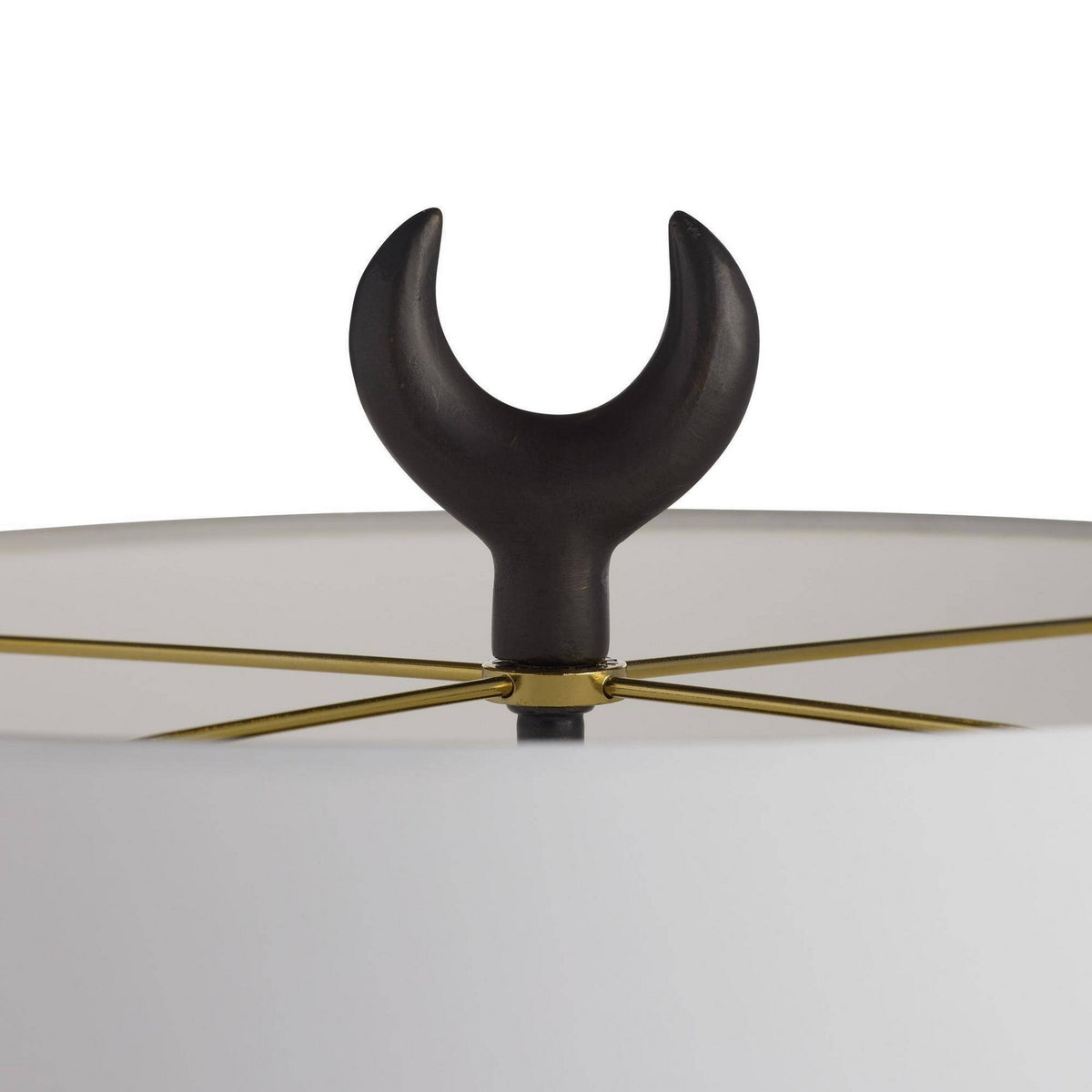 Arteriors - GDPTC02-829 - Two Light Table Lamp - Minaret - White/English Bronze