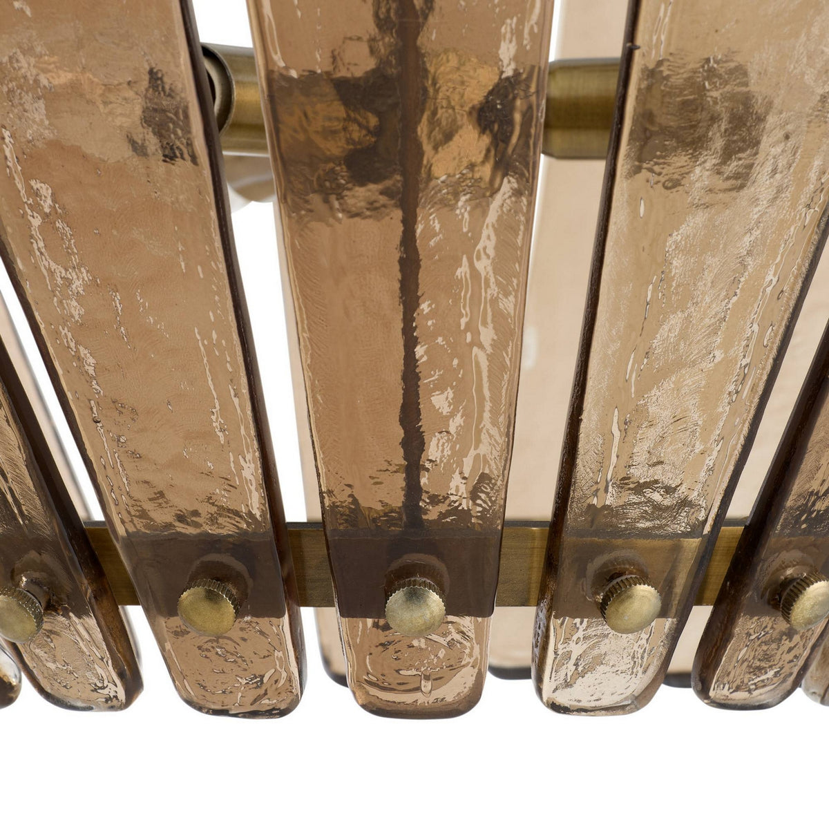 Arteriors - DSI16 - Three Light Chandelier - Decora - Smoke/Antique Brass