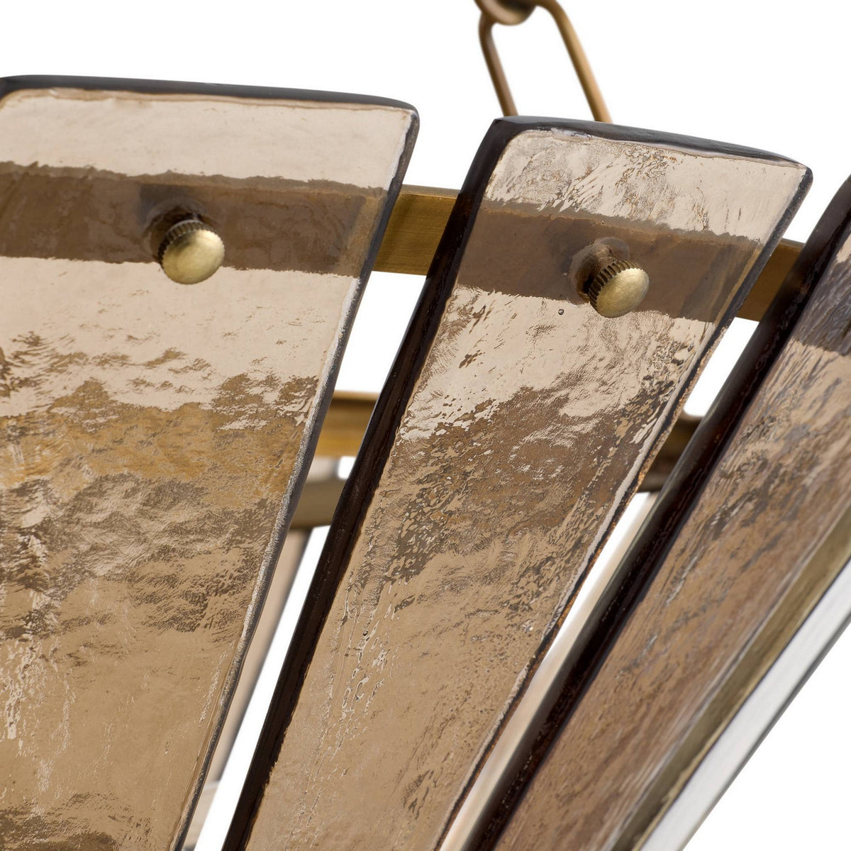 Arteriors - DSI16 - Three Light Chandelier - Decora - Smoke/Antique Brass