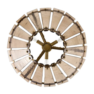 Arteriors - DSI16 - Three Light Chandelier - Decora - Smoke/Antique Brass
