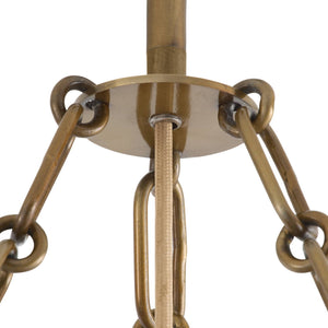 Arteriors - DSI16 - Three Light Chandelier - Decora - Smoke/Antique Brass