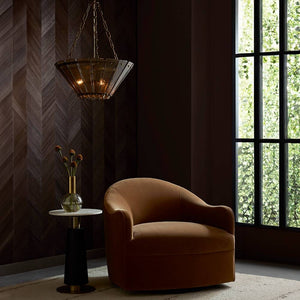 Arteriors - DSI16 - Three Light Chandelier - Decora - Smoke/Antique Brass