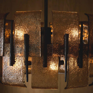 Arteriors - DSI15 - Six Light Chandelier - Lumora - Smoke/Blackened Iron