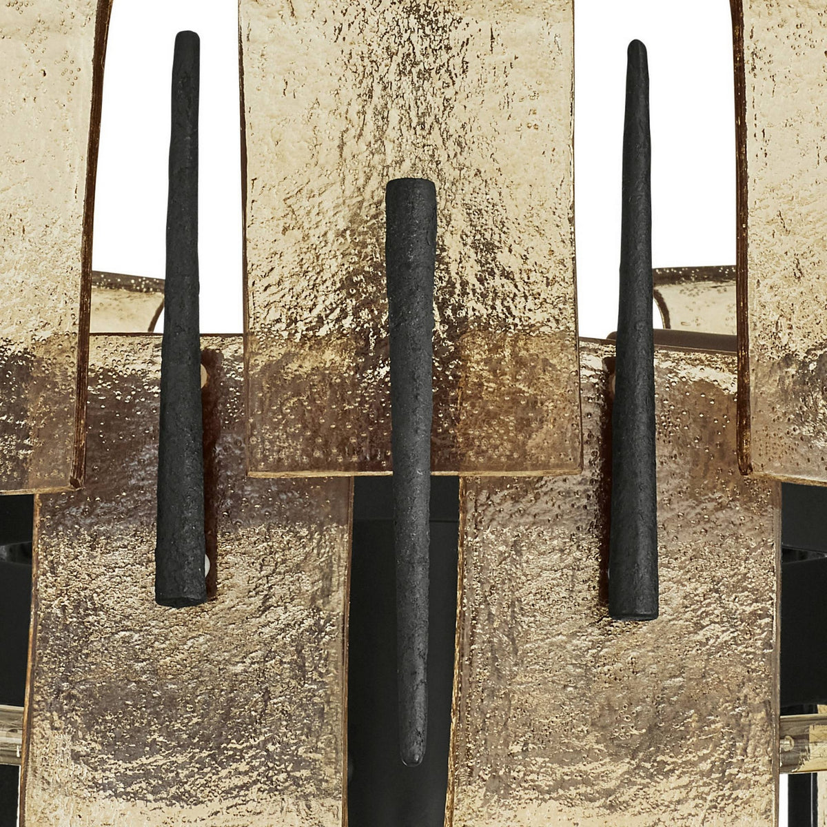 Arteriors - DSI15 - Six Light Chandelier - Lumora - Smoke/Blackened Iron