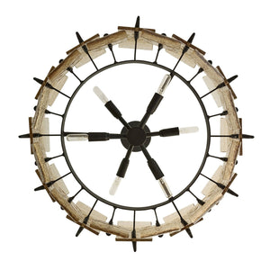 Arteriors - DSI15 - Six Light Chandelier - Lumora - Smoke/Blackened Iron