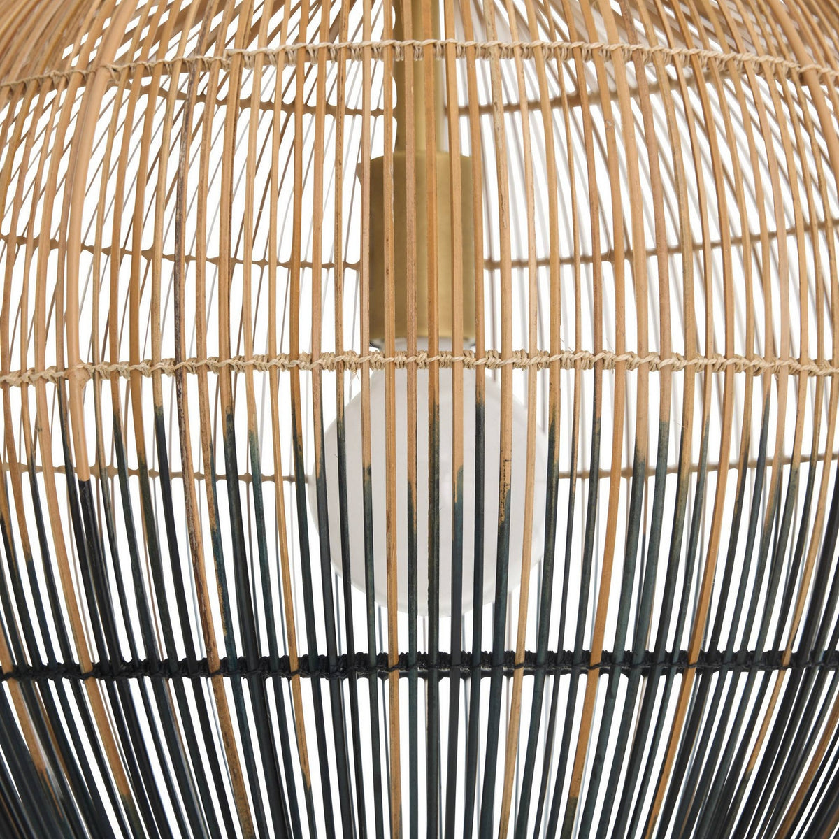 Arteriors - DPS09 - One Light Pendant - Swami - Natural and Black/Antique Brass