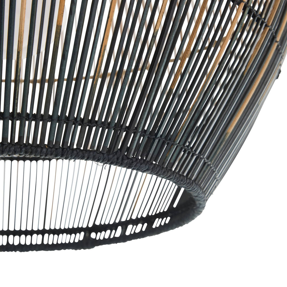 Arteriors - DPS09 - One Light Pendant - Swami - Natural and Black/Antique Brass
