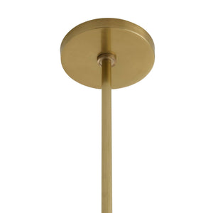 Arteriors - DPI15 - One Light Pendant - Estribo - Clear/Antique Brass